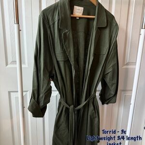 Torrid Women's Green Lightweight Jacket